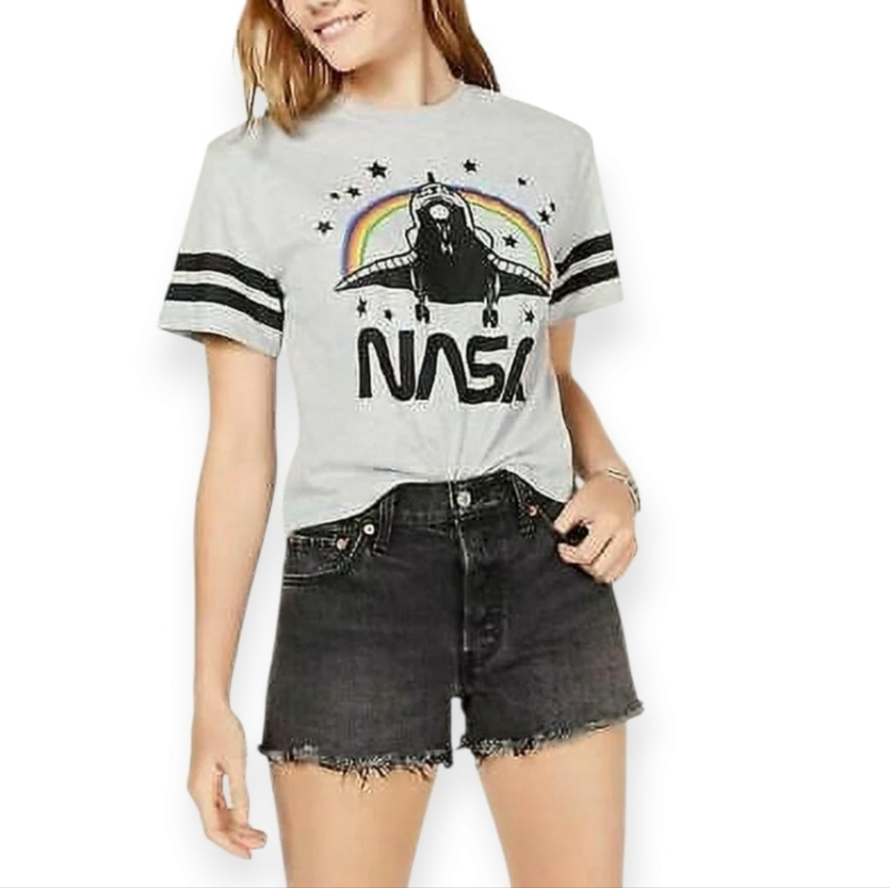NASA Gray Graphic T-Shirt